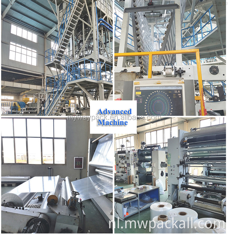 Beste prijs kruisgekoppelde POF plastic polyolefin krimpfilm inpakfilm